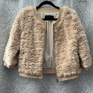 Rabbit fur dress topper